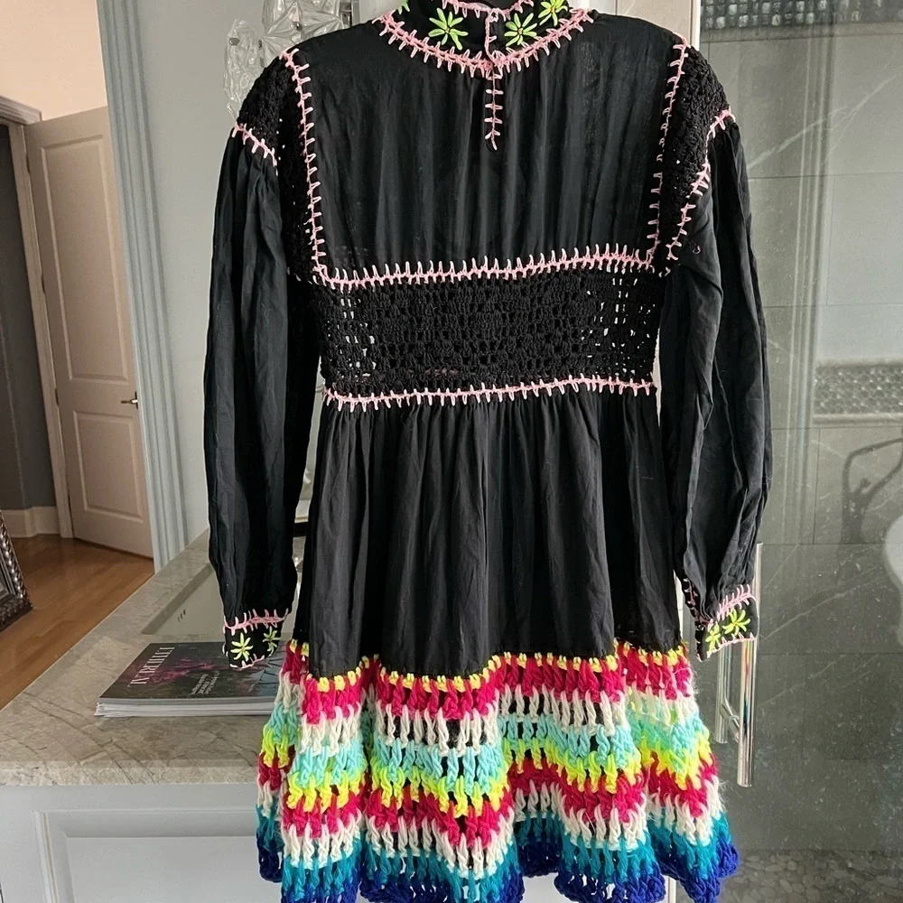 CELIAB Scarlet Floral Multicolor Embroidered Dress - Picture 6 of 15